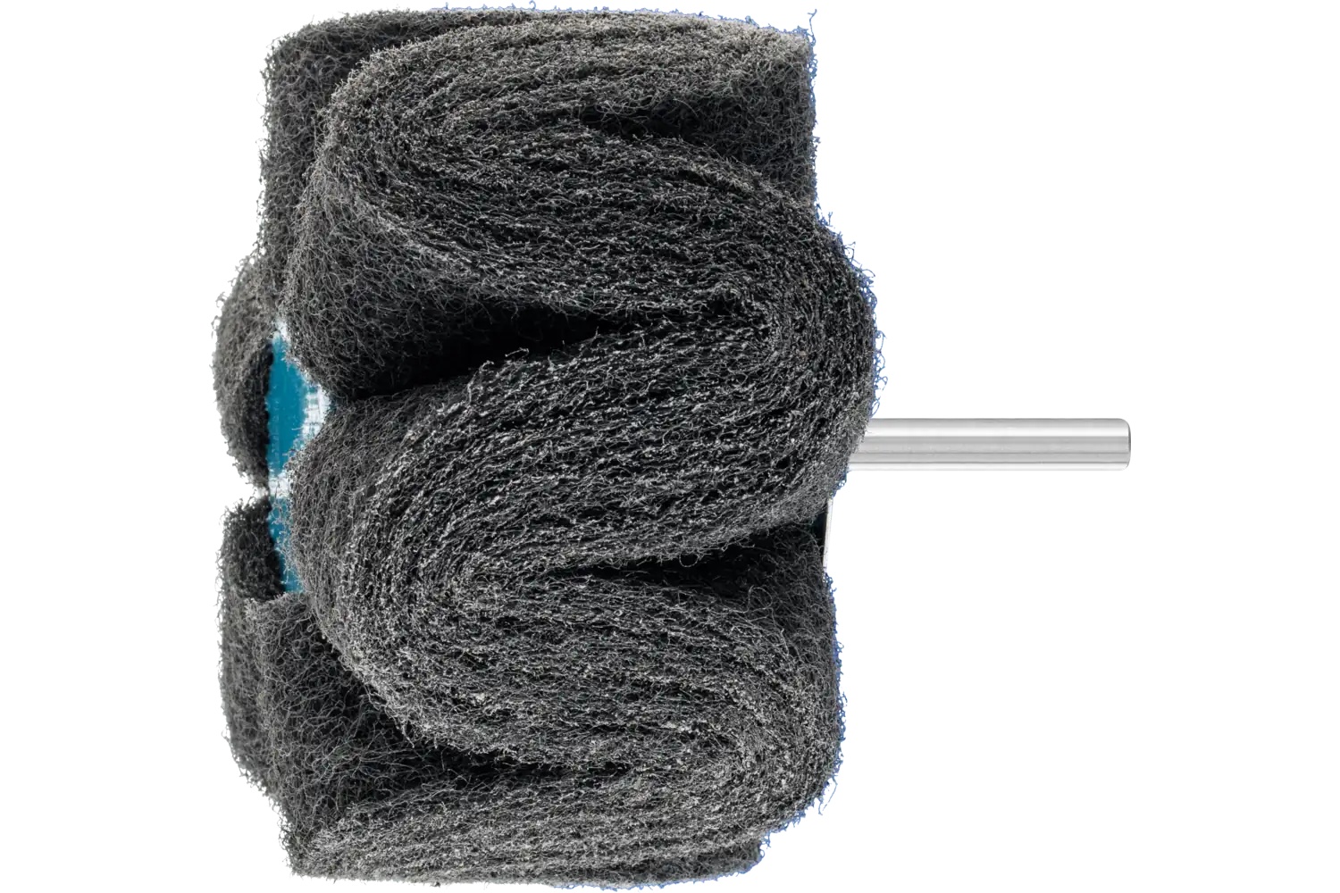 Picture of Pferd Polinox® Mounted Flap Wheel, 4" X 2, 180 Grit, Corrugated, 1/4" Shank, Silicon Carbide